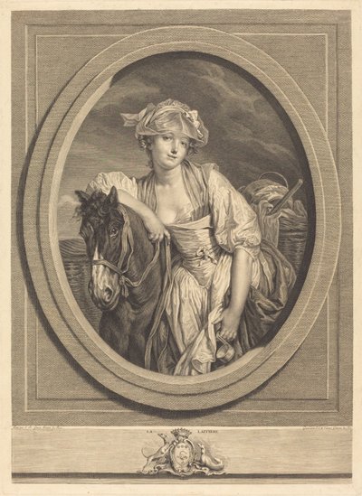 A tejes lány alkotó: Jean Charles Levasseur after Jean Baptiste Greuze