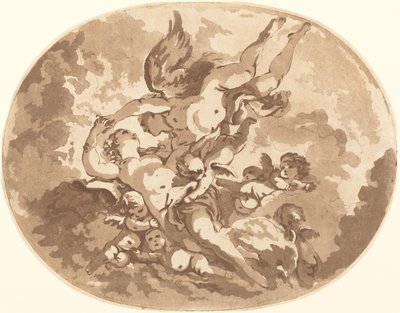 Eros és Psyche alkotó: Jean Claude Richard, Abbé de Saint Non after François Boucher