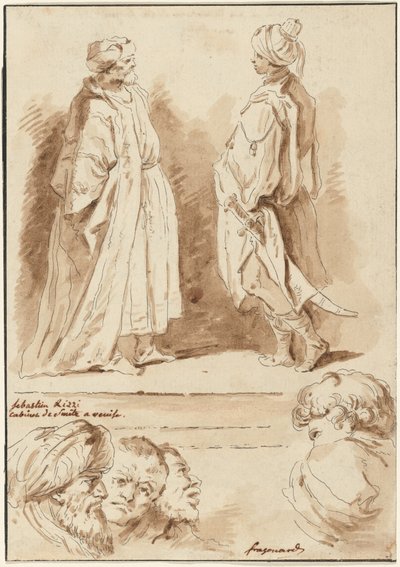 Részletek a "The Adoration of the Magi" és a "The Pool at Bethesda" című filmekből alkotó: Jean Claude Richard de Saint Non after Jean Honoré Fragonard after Sebastiano Ricci