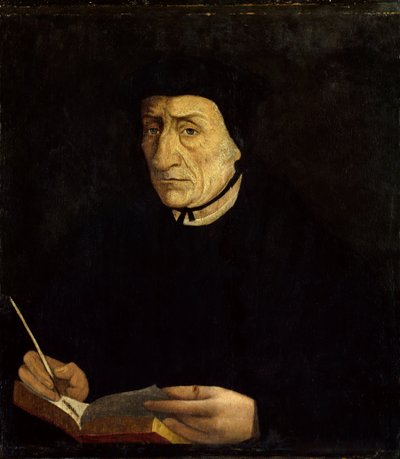 Guillaume Bude (Budee) (Budaeus) (1467-1540) francia humanista portréja. Jean Clouet festménye (1485 - 1541) Ec. Fr. (h b/w 0,34 x 0,31). Versailles. Chateau Múzeum. alkotó: Jean Clouet