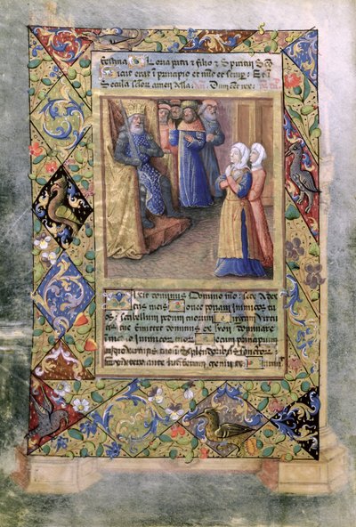 Ms Lat. Q.v.I.126 f.36v Salamon bölcsessége, Louis d