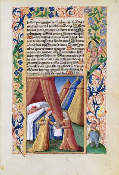 Ms Lat. Q.v.I.126 f.47 Judit Holofernész fejével, Louis d
