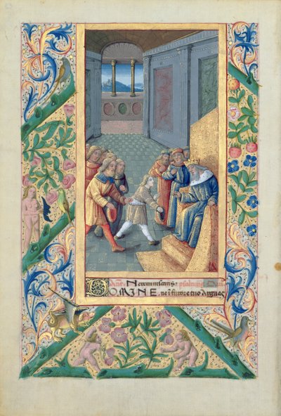 Ms Lat. Q.v.I.126 f.53v Dávidot Saulhoz küldik, Louis d