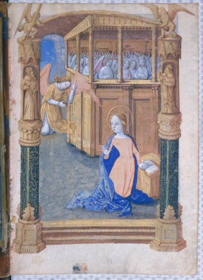 Ms Lat. Q.v.I.126 fol.12v Az örömhír, Louis d