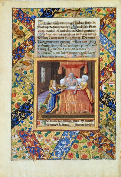 Ms Lat. Q.v.I.126 fol.19v Izsák megáldja Jacobot, a Louis d