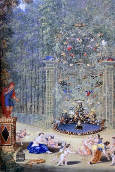 „Bejárat a Versailles-i labirintusba”, 1693 alkotó: Jean Cotelle the younger