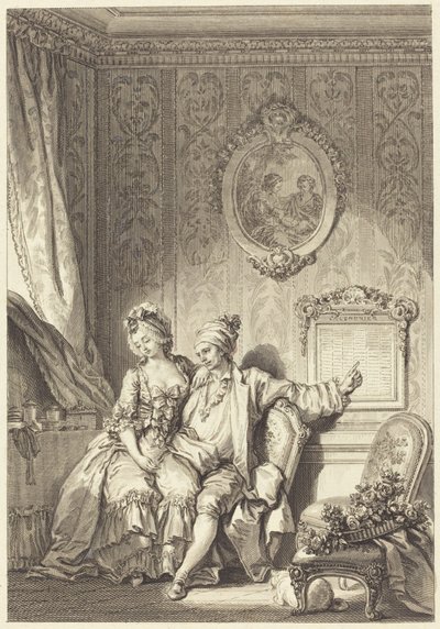 A Vieillard-ok naptára alkotó: Jean Dambrun after Jean Honoré Fragonard