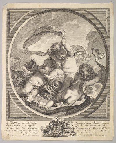 Víz, kb. 1748. alkotó: Jean Daullé