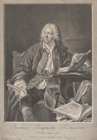 Jean Baptiste Rousseau alkotó: Jean Daullé, after Jacques Andre Joseph Camelot Aved