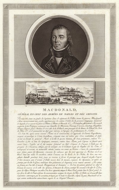 Jacques MacDonald, Taranto hercegének portréja alkotó: Jean Duplessi Bertaux