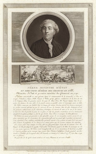 Jacques Necker portréja alkotó: Jean Duplessi Bertaux
