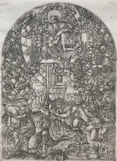 Az Apokalipszis: Mennybe idézett Szent János, 1555. alkotó: Jean Duvet