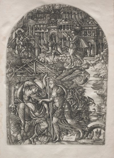 Az Apokalipszis: Az angyal megmutatja Szent Jánost, az Új Jeruzsálemet, 1546-1556. alkotó: Jean Duvet