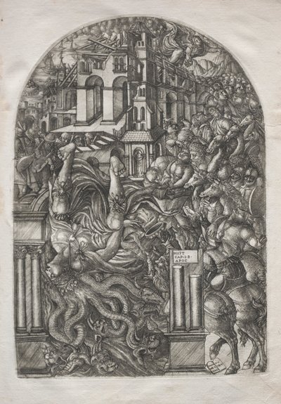 Az Apokalipszis: Babilon bukása, 1546-1556. alkotó: Jean Duvet