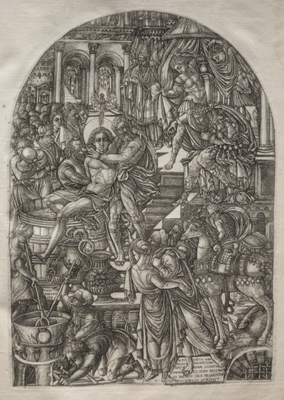 Az Apokalipszis: Szent János evangélista vértanúsága, 1546-1556. alkotó: Jean Duvet