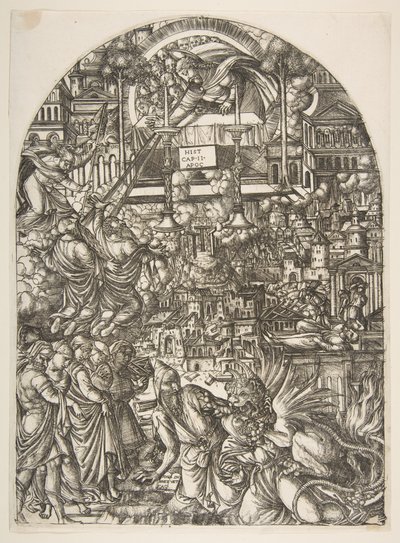 The Measurement of the Temple, from the Apocalypse.n.d. alkotó: Jean Duvet