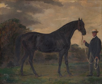 Chippendale és a vőlegény a tájban, 1837-1900 (olaj, vászon) alkotó: Jean Edouard Lacretelle