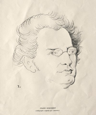Franz Schubert alkotó: Jean Emile Laboureur