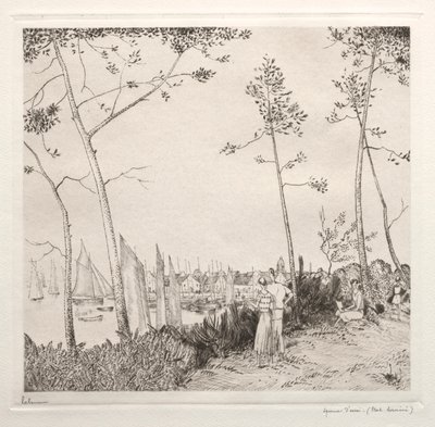 A kikötői sétány alkotó: Jean Emile Laboureur