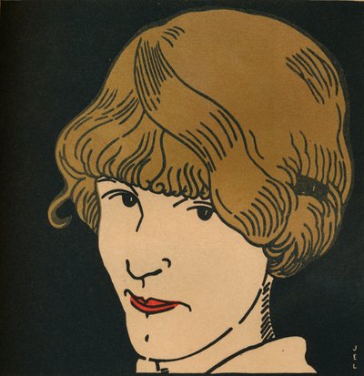 Arany hajmaszk, 1912 alkotó: Jean Emile Laboureur