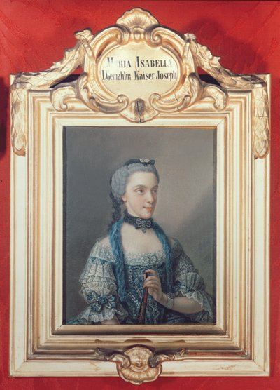 Pármai Mária Izabella, II. József szent római császár első felesége (1741-90) 1762 alkotó: Jean Étienne Liotard