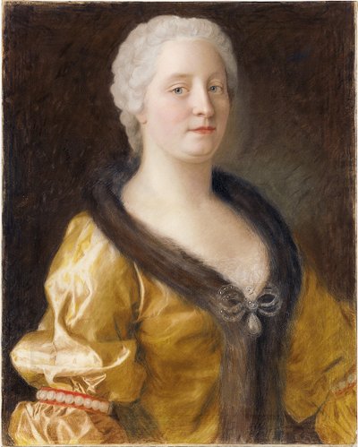 Mária Terézia osztrák császárné portréja alkotó: Jean Étienne Liotard