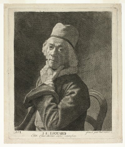 Das kleine Selbstporträt von Jean-Étienne Liotard