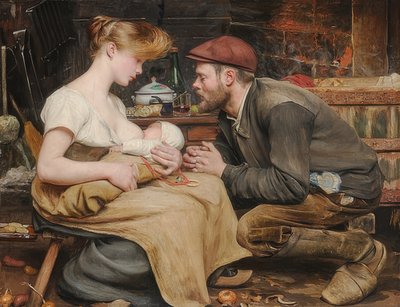 A szülők boldogsága. 1903 alkotó: Jean Eugene Buland