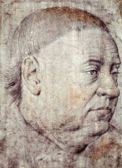 Jean Fouquet rajza Guillaume Jouvenel des Ursins, VII. Károly kancellár portréjához (1415 körül – 1481 körül) alkotó: Jean Fouquet