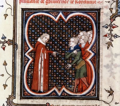 Etienne Marcel, a párizsi kereskedők előszava, II. Jó János francia király (1319-1364) azt mondta, hogy tartsa tiszteletben az 1357-es „Grande Ordonance”-t, és magatartásáért szemrehányást tett Jean „Franciaország nagy krónikái” című művében. Fouquet (1420 alkotó: Jean Fouquet