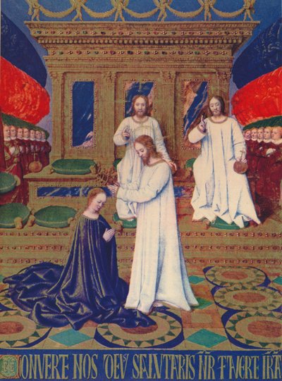 The Virgins Coronation, c1455, 1939 alkotó: Jean Fouquet