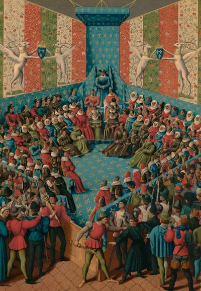Ítélet II. Alenconi Jánosról, 15. század alkotó: Jean Fouquet