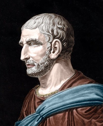 Lucius Junius Brutus portréja - Lucius Iunius Brutus (Kr. e. 509-545) - a Római Köztársaság legendás alapítója - Jean Francois Janinet (1752-1814) metsze alkotó: Jean Francois (after) Janinet
