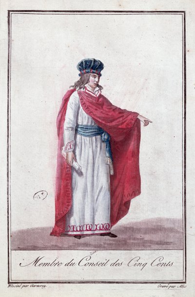 Az Ötszázak Tanácsának tagja a Directoire időszakában, 1795-99 között alkotó: Jean Francois Garneray