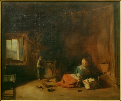 Vidéki belső tér alkotó: Jean Francois Gigoux