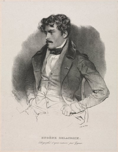 Eugène Delacroix alkotó: Jean Francois Gigoux