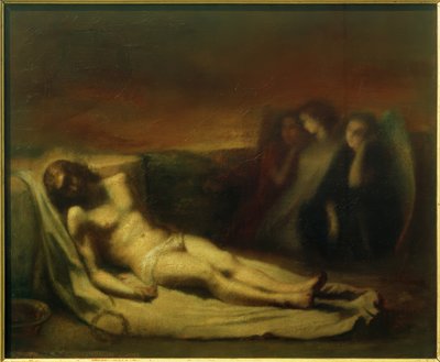 Krisztus holtteste angyalokkal alkotó: Jean Francois Gigoux