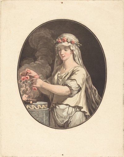 A fiatal vestal. alkotó: Jean Francois Janinet