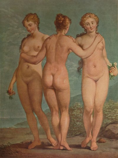 Les Trois Graces, A három grácia, 1785, 1913 alkotó: Jean Francois Janinet