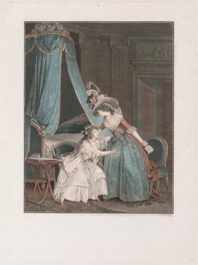 Az indiszkréció, 1788. alkotó: Jean Francois Janinet