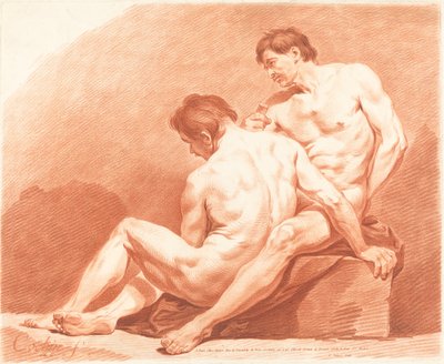 Két férfi akt, c. 1774. alkotó: Jean Francois Janinet