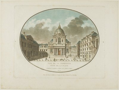 Kilátás a Sorbonne-ra alkotó: Jean Francois Janinet