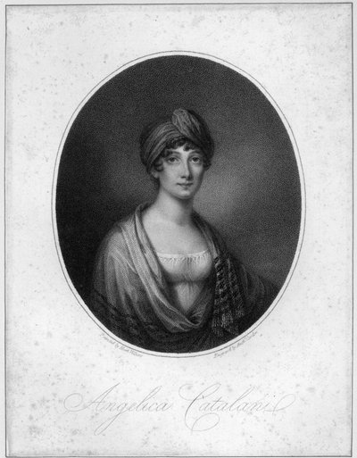 Angelica Catalani, metszett Antoine Cardon alkotó: Jean Francois Marie Huet Villiers