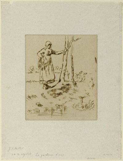 Egy Lány Minding Liba alkotó: Jean Francois Millet