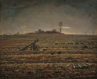 Chailly síksága boronával és ekével alkotó: Jean Francois Millet