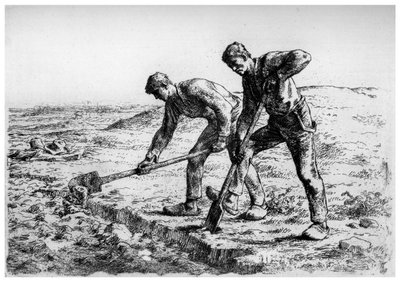 Diggers, 1835-1875, 1924 alkotó: Jean Francois Millet