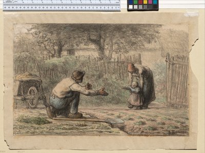 Első lépések, 1858-66 körül alkotó: Jean Francois Millet