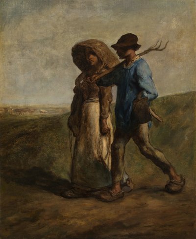 Going to work, 1850-51 körül (olaj, vászon) alkotó: Jean-Francois Millet