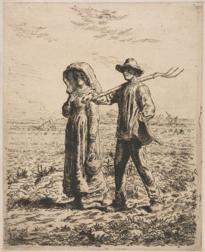 Dolgozni menni. alkotó: Jean Francois Millet