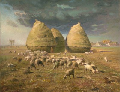 Szénakazalok: ősz, kb. 1874. alkotó: Jean Francois Millet